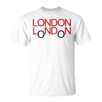 London Red Double-Decker Bus Britain Souvenir Premium T-Shirt - Monsterry UK