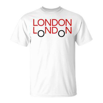 LONDON T-Shirt Red Double-Decker Bus Britain Souvenir T-Shirt - Monsterry UK