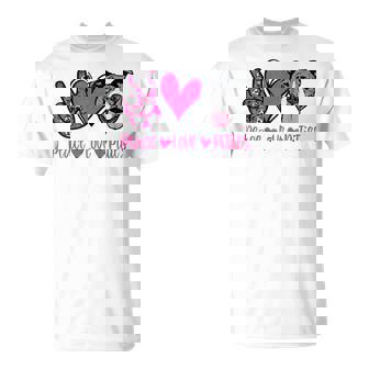 Love My Pitbull Pitbull Mom Peace Love Pitties T-Shirt - Monsterry