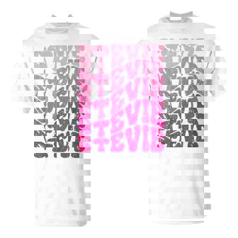 I Love Stevie Groovy First Name Stevie T-Shirt - Monsterry