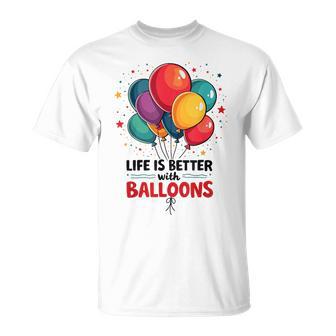 Lustiger Looner Mit Aufschrift „I Love Balloons“ Für Ballonliebhaber T-Shirt - Geschenkecke