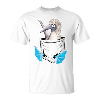 Lustiger Meeres-Vogel Blaufußtölpel In Der Tasche T-Shirt - Geschenkecke