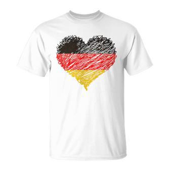 Mein Herz Schlagt Für Deutschland Blue T-Shirt - Geschenkecke