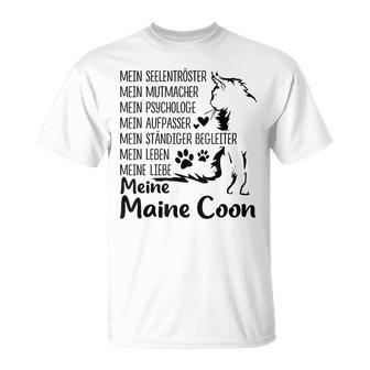 Mein Seelkomöster Meine Maine Coon Cat Lover Kitten T-Shirt - Geschenkecke