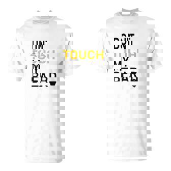 Mens Dont Touch My Beard Mens Funny T-Shirt - Thegiftio