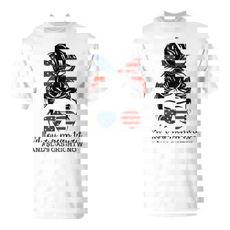 Messy Bun Us Flag I'd Love A Meant Tweet 45 $179 Gas T-Shirt - Monsterry