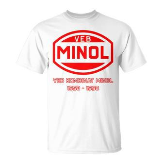 Minol -Ebolkseigener Betrieb Minol Yellow T-Shirt - Geschenkecke