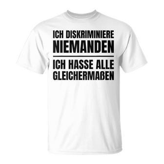 Misanthrop Menschenfeind Gray T-Shirt - Geschenkecke