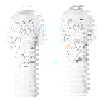 Mom Of The Spooky One First Birthday Blue Boy 1St Halloween T-Shirt - Thegiftio UK