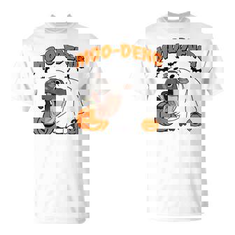 Moo Deng Halloween Boo Ghost Costume Moo-Deng Lover T-shirt - Monsterry