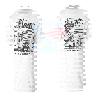 Mount Rushmore South Dakota Souvenir Usa Flag Mt Rushmore T-Shirt - Thegiftio