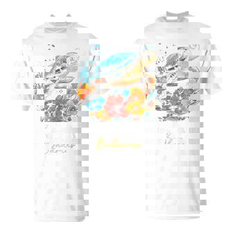 Nassau Bahamas Sea Turtle Scuba Diving Surfer Souvenir T-Shirt - Thegiftio UK