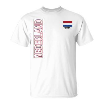 Netherlands Flag Fan Item Nederland Flag Blue T-Shirt - Seseable