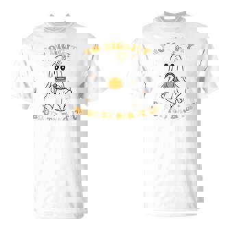 No Diggity Bout To Bag It Up Halloween Ghost For Girls T-Shirt - Monsterry