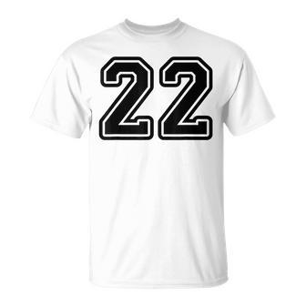 Number 22 Sport Number 22 T-Shirt - Geschenkecke