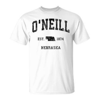 O'neill Nebraska Ne Sports intage Gray T-Shirt - Geschenkecke