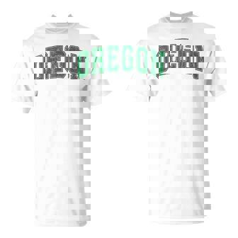 Oregon Or Vintage Athletic Sports Blue Style T-Shirt | Seseable UK