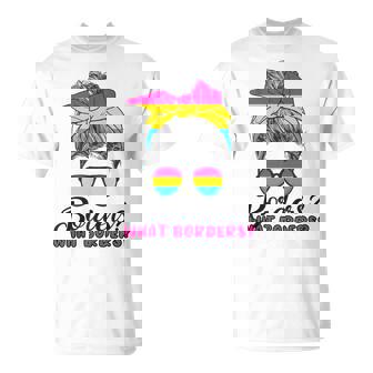 Pansexual Divertido Sin Fronteras Love Pansexual Flag Sin Mangas Camiseta unisex - Regaloses