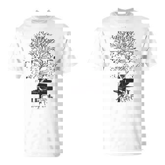 Pianista Instrumento Teclado Piano Árbol Pianista Camiseta unisex - Regaloses