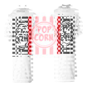 Popcorn Costume Di Carnevale Divertente A Righe Rosse E Bianche Maglietta - Novitaregali