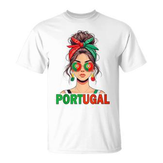 Portuguese Girl Woman Flag Portugal Girl Woman T-Shirt - Geschenkecke