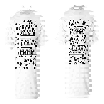 Pretend Im A Dalmatian Easy Lazy Costume For Halloween Party T-Shirt - Thegiftio