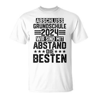 Primary School Graduation 2024 Mit Abstand Die Besten Children's Gray T-Shirt - Geschenkecke