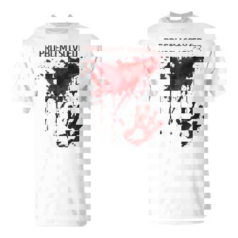 Problem Solved Bloody Blood Stained Horror Zombie T-Shirt - Thegiftio UK