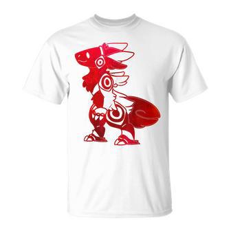 Protogen Fursuit Furry Red Krawattenfarbe Fursona T-Shirt - Geschenkecke