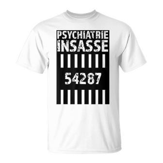 Psychiatrie Insasse 54287 Kostüm Knast Gefängnis T-Shirt - Geschenkecke