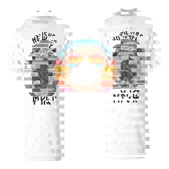 Pug Home Es Donde Está Mi Pug Camiseta unisex - Regaloses