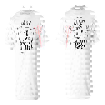 I Put D In Devil Halloween Matching Couple Boyfriend T-Shirt - Monsterry