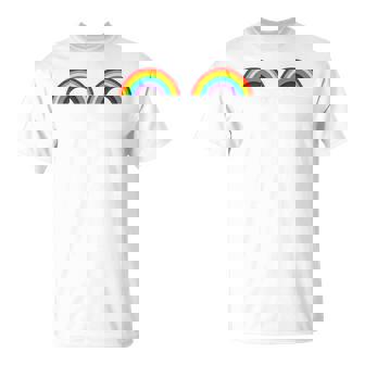 Rainbow Lgbtq Boobs Pride Month Love Feminist Gay T-Shirt - Thegiftio