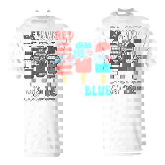 Red White And Blue Popsicle 4Th July Youth Boy Toddler T-Shirt - Thegiftio UK
