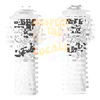 Respect The Locals Protect The Shark Save Our Oceans Retro T-Shirt | Seseable UK