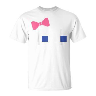 Retro Arcade Video Game Girl Pink Ghost Halloween Ribbon T-Shirt - Thegiftio UK