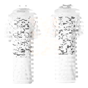 Retro Cowgirl Cowboy Cats And Kittens Western Cowboy Vintage T-Shirt | Seseable UK