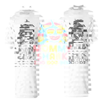 Retro Vintage Mommy Sharks For Women T-Shirt - Thegiftio