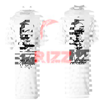Rizz The Season Christmas Humorous Trump 2024 Santa Rizzler T-Shirt - Seseable