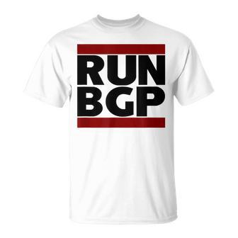 Run Bgp Network Engineer Geeky Nerd Gray T-Shirt - Geschenkecke