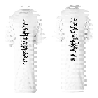 Satanic Symbols Sigil Of Lucifer Inverted Pentagram Unholy T-Shirt - Monsterry