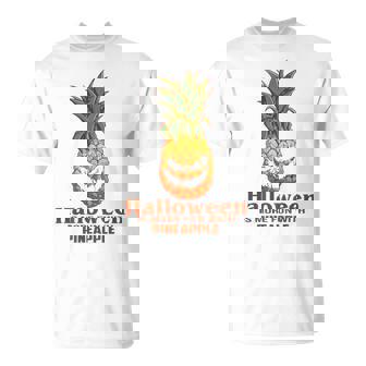 Scary Halloween Pineapple Pumpkin Fun Costume T-Shirt - Thegiftio UK