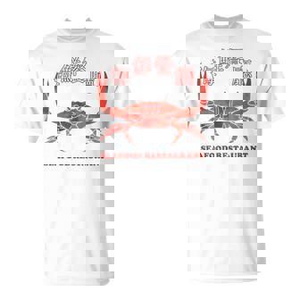 Seafood Restaurant Crab Traditional Chinese Taiwan Style Taiwan Restaurant Taiwan Izakaya Luciao Souvenir T-Shirt - Monsterry