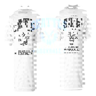 Seattle Baseball Vintage Gameday Retro Baseball Lover T-Shirt | Seseable UK