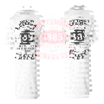 Septiembre 1983 41 Años Cumpleaños Hombre Nacido En 1983 Camiseta unisex - Regaloses