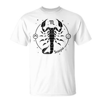 Signo Del Zodiaco Escorpio Noviembre Cumpleaños Astrología Hombres Escorpio Sin Mangas Camiseta unisex - Regaloses