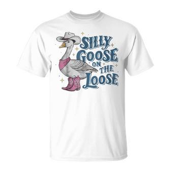 Silly Goose On The Loose Vintage Silly Goose T-Shirt - Thegiftio