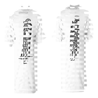 Souvenir De La Tour Penchée De Pise Italie T-Shirt - Cadeauxyz