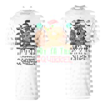 Squirrel Christmas Xmas Holiday Joy To The Squirrel T-Shirt - Monsterry