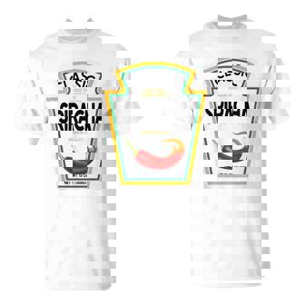 Sriracha Diy Costume Matching Couples Groups Halloween T-Shirt | Mazezy